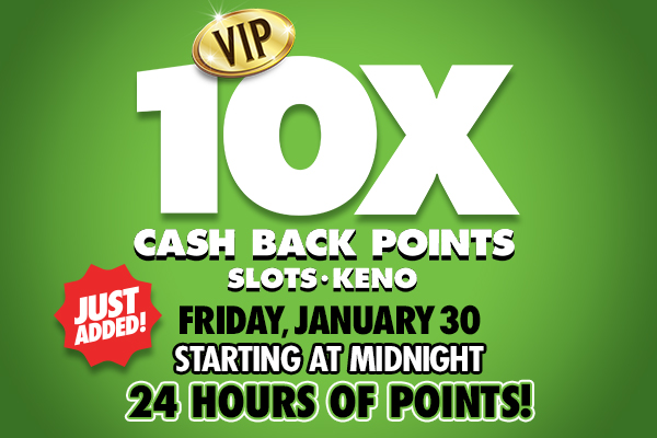 10x Cash Back Points