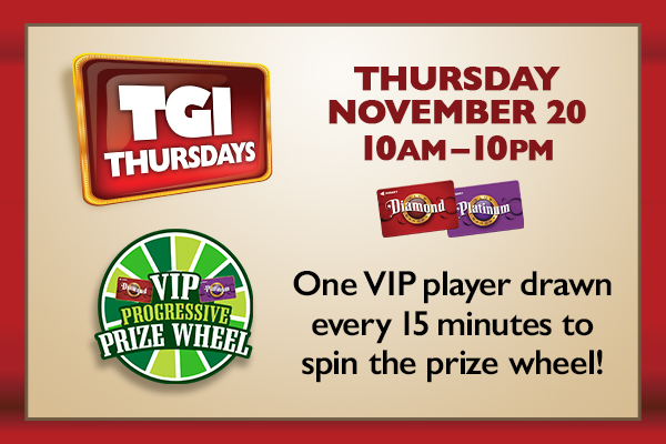 TGI Thursdays - VIP Progressive Prize Wheel