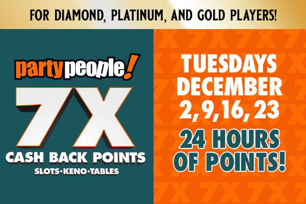 7x Cash Back Points - December